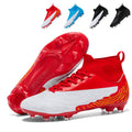 Professional High-Top Soccer Cleats, Outdoor (AG) Football Shoes, Anti-Slip Lightweight Athletic Training Sneakers-WEJIESS888