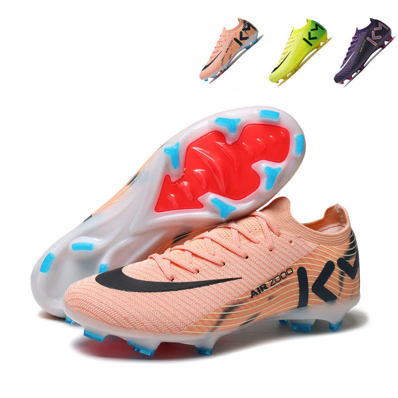 AG Soccer Cleats,Artificial Grass Football Boots, Breathable Knit Speed Training Sneakers,High-Traction Athletic Training Shoes for Competition, Air Cushioning Support-Yinzu8125G