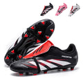 Predator AG Soccer Cleats with Tongue Flap - Professional Artificial Grass Football Boots, Control-Focused Training Sneakers for Youth & Adults-Yinzu1801