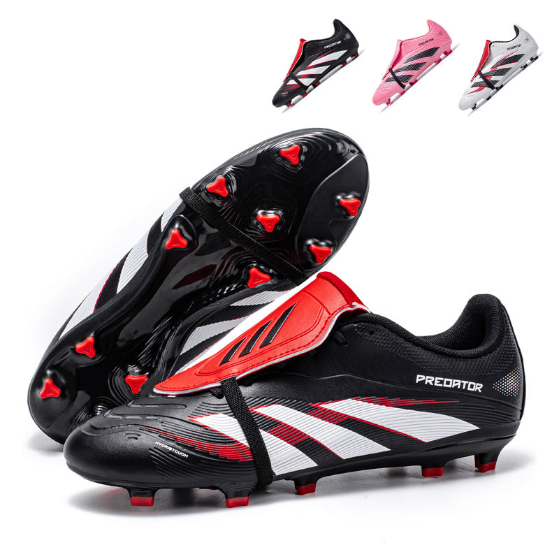 Predator AG Soccer Cleats with Tongue Flap - Professional Artificial Grass Football Boots, Control-Focused Training Sneakers for Youth & Adults-Yinzu1801