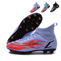 Professional High-Top Soccer Cleats, Outdoor AG Football Boots with Breathable Sock Collar, Lightweight Anti-Slip Athletic Training Soccer Shoes-WEJIESS00K8