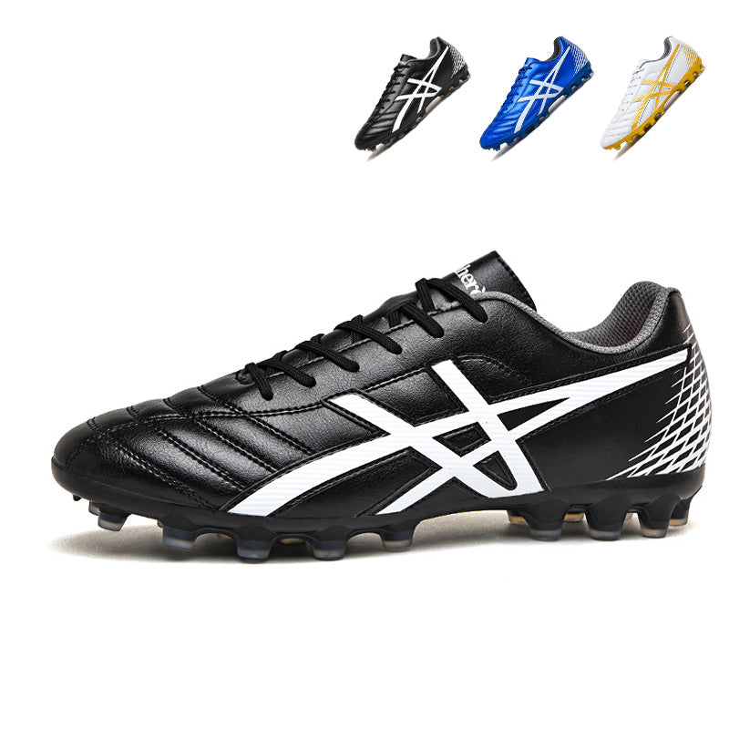 Low-Cut AG Soccer Cleats - Professional Artificial Grass Football Boots, Durable Leather Non-Slip Training Sneakers for Youth & Adults-Yinzu2022