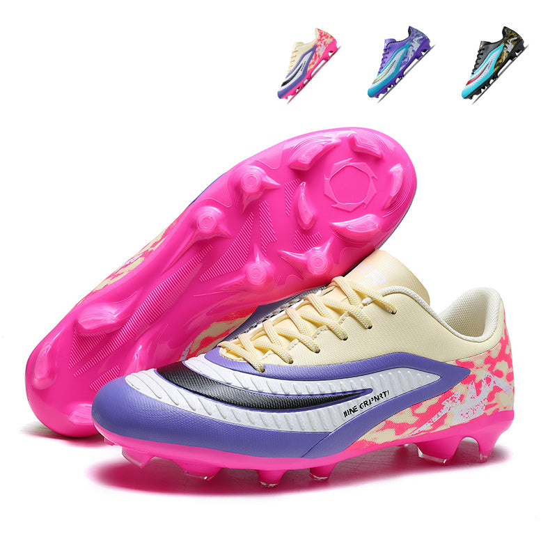 AG Soccer Cleats, Professional  Football Boots for Artificial Grass Pitch, Textured Upper Anti-Slip Soccer Shoes for Training & Competition, Multi Color Options-zhuoshi-M26001