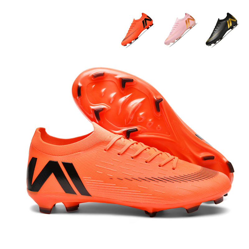 AG Soccer Cleats, Professional Football Boots for Artificial Grass, Knit Sock Collar Breathable Soccer Shoes for Training & Competitive Matches, Multiple Color Options-zhuoshi-Z003