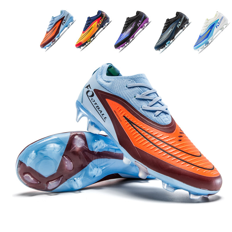 AG Soccer Cleats, Artificial Grass Football Boots, Breathable Knit Speed Training Sneakers with Transparent Studs-Yinzu-H08