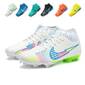 Youth High Top Soccer Cleats AG Football Boots, Professional Outdoor Grass Training Soccer Shoes, Lightweight Non-Slip Athletic Football Cleats, Multiple Color Options-xuanle-596