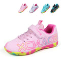 Kids Soccer Cleats for Boys & Girls, Youth Indoor Football Shoes with Hook and Loop Straps, Professional Athletic Training Sneakers, Lightweight Non-Slip Toddler Soccer Shoes for Indoor/Outdoor Play-Yinzu88001