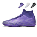 Turf Soccer Cleats, High-Top Sock Ankle Football Shoes, Breathable Knit Athletic Boots for Indoor &amp; Artificial Turf Courts-Hxh2609-1