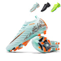 Artificial Grass Soccer Cleats, High-Top Sock Ankle Football Shoes with Embossed Geometric Print, Breathable Athletic Boots for Outdoor Synthetic Turf-Hxh2299