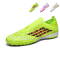 Laceless Slip-On TF Turf Soccer Cleats, Seamless Stretch Knit Sock Ankle Speckled Dot Print F50 Football Boots, Lightweight Training Athletic Shoes for Indoor Hard Courts & Short Artificial Turf-zusheng-T35-1