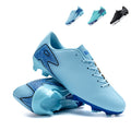 Low Cut AG Soccer Cleats, Lace-Up Woven Mesh Gradient Dot Triangle Graphic Synthetic Football Boots, Lightweight Breathable Competition Athletic Shoes for Outdoor Long-Blade Artificial Turf Matches-zusheng019