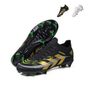 Artificial Grass Soccer Cleats, High-Top Sock Ankle Football Shoes with Geometric Print, Breathable Athletic Boots for Outdoor Synthetic Turf-Hxh2026
