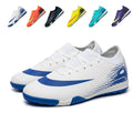 Low Sock TF Turf Soccer Cleats, Lace-Up Wavy Texture Linear Stripe Synthetic Football Boots, Swoosh AIR ZOOM Printed Lightweight Training Athletic Shoes for Indoor Hard Courts & Short Artificial Turf-zusheng-A537