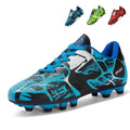 Soccer Cleats, Lace-Up Abstract Branch Graffiti Synthetic Football Shoes, SPORT Logo Lightweight Youth Competition Athletic Boots for Outdoor Long-Blade Artificial Turf Matches-zusheng163
