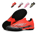 Turf Soccer Cleats, Laceless Slip-On Low-Top F50 Football Shoes, Gradient Knit Athletic Boots for Indoor Courts Short Artificial Turf Training-zusheng-H7-1