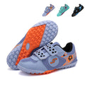 Turf Soccer Cleats, Breathable Mesh Football Shoes with Hook-and-Loop Strap, Anti-Slip Training Sneakers for Boys &amp; Girls-Hxh868