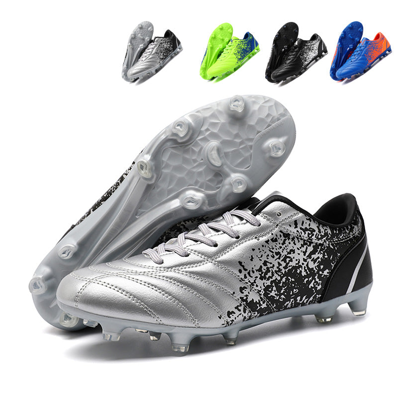 Turf Soccer Cleats, Low-Top Graffiti Print Football Shoes, Breathable Athletic Training Sneakers for Indoor &amp; Turf Courts-Hxh257