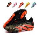 Artificial Grass  Soccer Cleats, low Sock Ankle Lace-Up Hex Mesh Hybrid Touch Football Boots, Gradient Three Stripe Control Athletic Shoes for Outdoor Long-Blade Synthetic Turf Matches-zusheng807