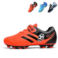 Kids/Youth AG Soccer Cleats - Artificial Grass Football Boots, Easy On/Off Strap Training Sneakers, Lightweight Non-Slip Spikes for Boys & Girls-Yinzu803L-1