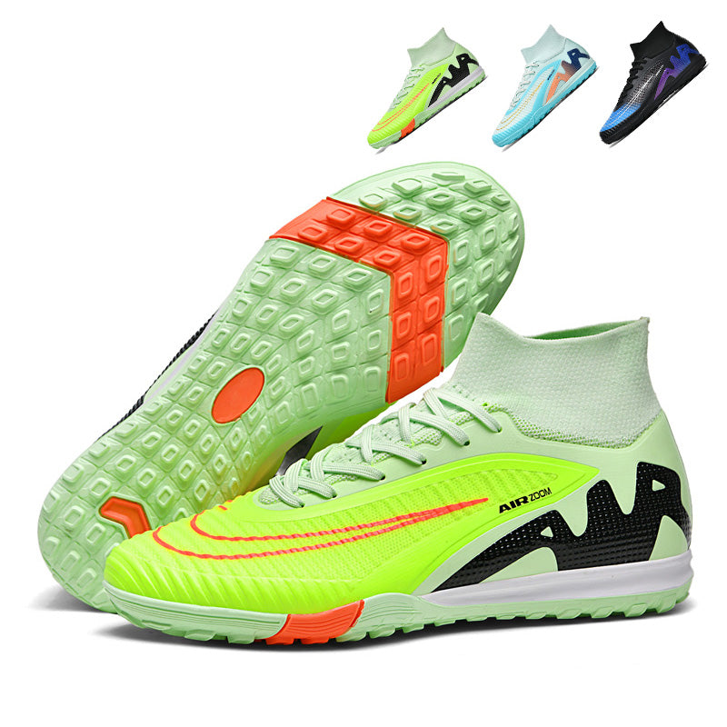 High-Top TF Soccer Cleats with Air Zoom, Turf Football Boots, Speed-Focused Training Sneakers for Artificial Grass, Multiple Colors-Yinzu2699-1