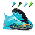 High Ankle TF Turf Soccer Cleats, Knitted Sock Collar Turf Football Boots, Textured Upper Soccer Shoes for Artificial Turf Training-chuanghai-X8823