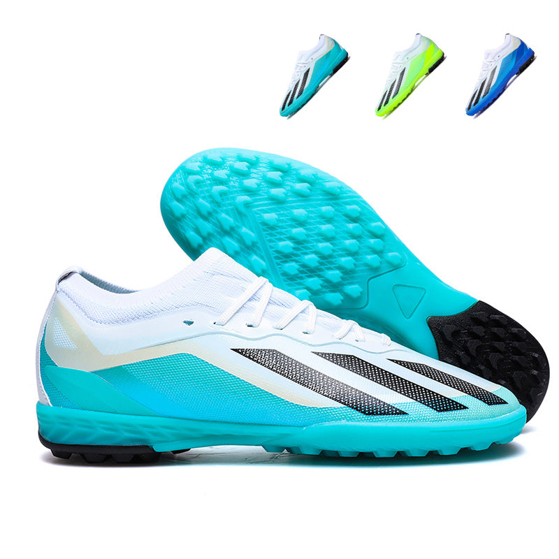 TF Turf Soccer Cleats, F50 Inspired Breathable Knit Football Shoes, Anti-Slip Athletic Training Sneakers for Artificial Turf-Hxh2310