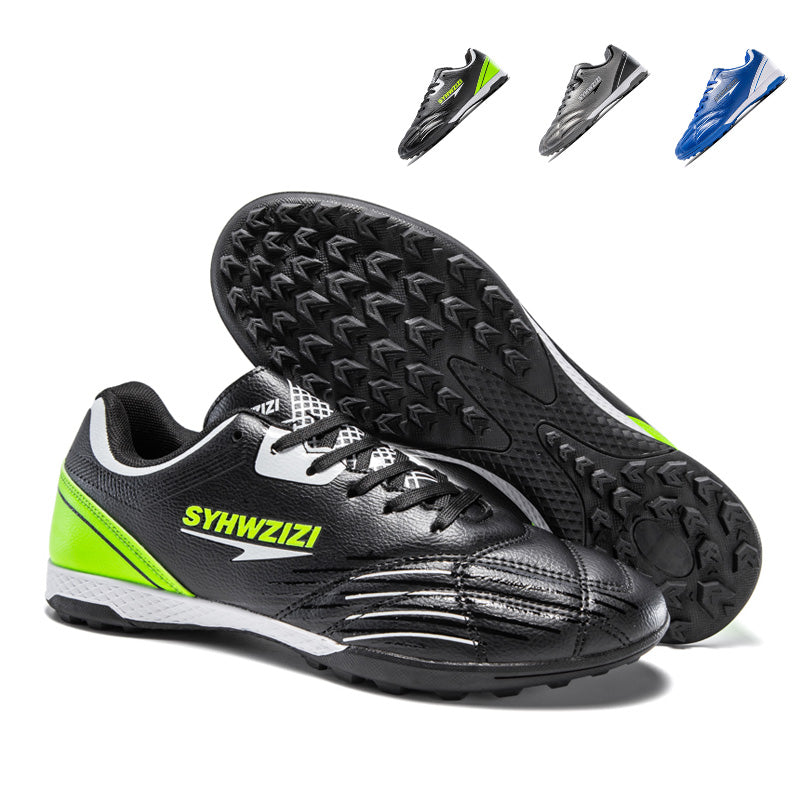 Turf Soccer Cleats, Low-Top Lace-Up Football Shoes with Embossed Control Texture, Durable Athletic Boots for Indoor &amp; Artificial Turf Courts-Hxh82026-1