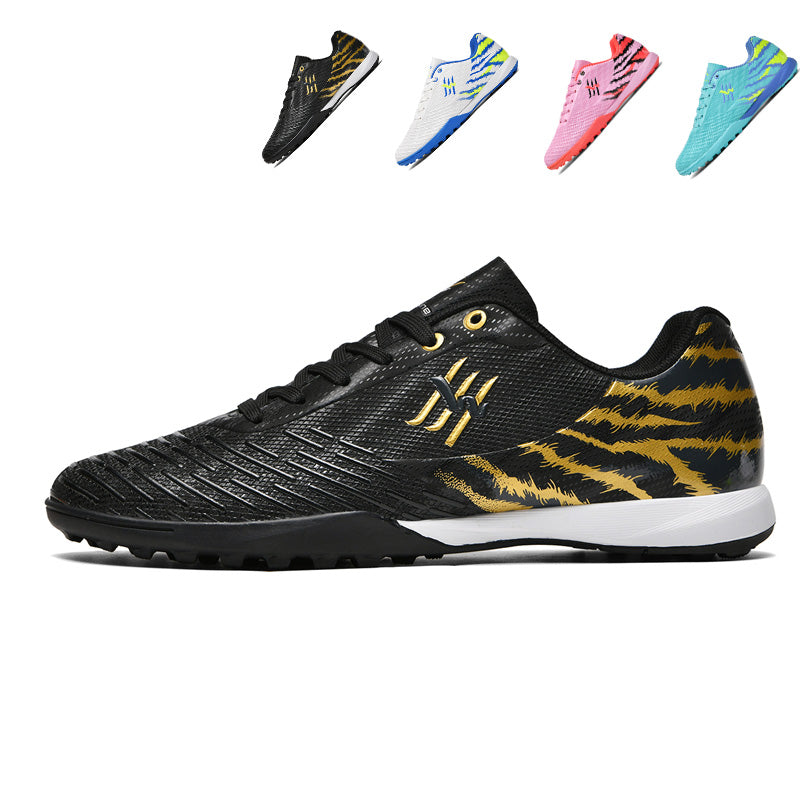 Turf Soccer Cleats, Artificial Grass Football Shoes, Breathable Tiger Print Training Sneakers for Synthetic Turf (Multiple Colors)-Yinzu886