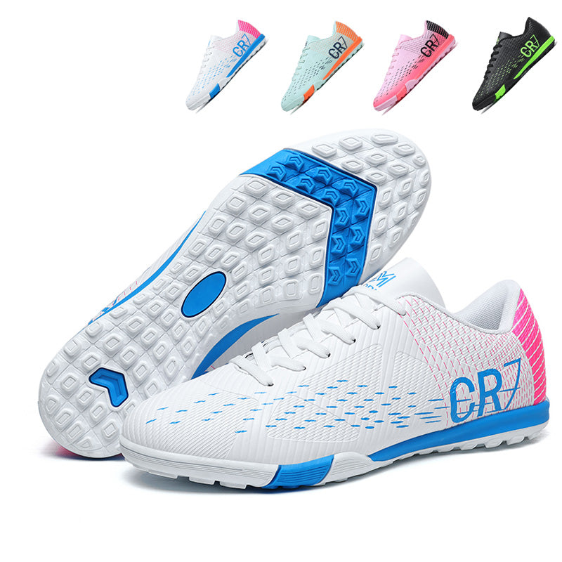 TF CR7 Turf Soccer Cleats, Breathable Low-Top Football Shoes, Anti-Slip Training Sneakers for Artificial Grass (Multiple Colors)-Yinzu018