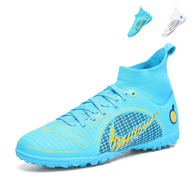 High‑Top TF Soccer Cleats, Turf Artificial Grass Football Shoes, Non‑Slip Rubber Studs Soccer Boots for Youth Adult Training & Game, Multi‑Color Available-baobu2358-2