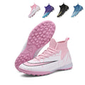 High Sock TF Turf Soccer Cleats, Lace-Up 3D Dot Textured Geometric Line Synthetic Football Boots, Number 10 Swoosh Logo Lightweight Training Athletic Shoes for Indoor Hard Courts & Short Artificial Turf-zusheng-X801-1